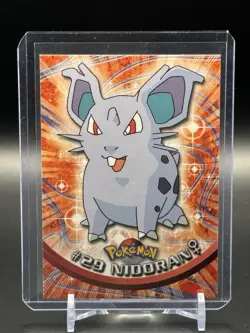 Pokemon Card Nidoran #29 TOPPS Series 1 Green Label NEAR MINT Non-Holo - Image 1