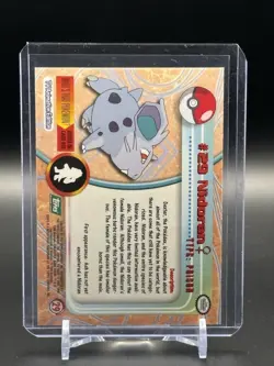 Pokemon Card Nidoran #29 TOPPS Series 1 Green Label NEAR MINT Non-Holo - Image 2