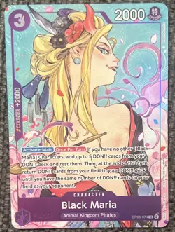 Black Maria (Illustration Box Vol.2) OP08-074 One Piece Promotion Cards Foil - Image 1