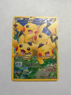 Pikachu Gold Metal Fan Art Card XY Generations Radiant Collection RC29/RC32 New - Image 1
