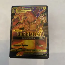 Ultimate Charizard VMAX Black Foil Fan Art Card Hp1000 Roar!!!!GX🔥🔥 Golden 🔥 - Image 1