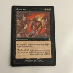 Attrition Urza's Destiny Magic The Gathering MTG Card - Image 1