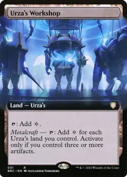 Urza's Workshop Extended Art The Brothers' War NM MTG - Image 1