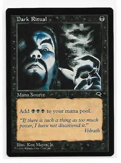 Magic the Gathering ~ MTG ~ 1x Dark Ritual ~ Tempest ~ LP - Image 1