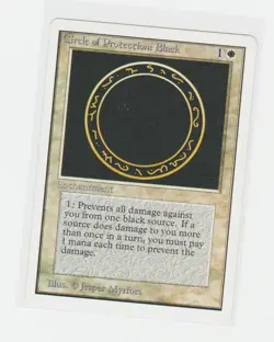 Magic the Gathering ~ MTG ~ 1x Circle of Protection: Black ~ UNLIMITED ~ M/NM - Image 1