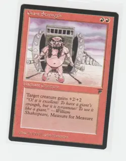 Magic the Gathering ~ MTG ~ 1x Giant Strength ~ LEGENDS ~ M/NM - Image 1