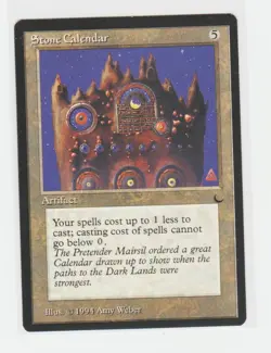 Magic the Gathering ~ MTG ~ 1x Stone Calendar ~ M/NM ~ THE DARK - Image 1
