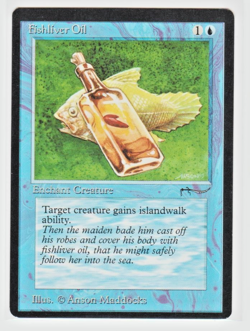 Magic the Gathering ~ MTG ~ 1x Fishliver Oil ~ M/NM ~ Arabian Nights ~ LIGHT - Image 1