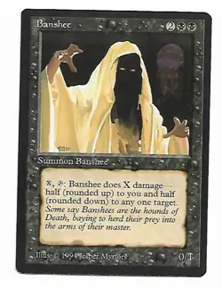 Magic the Gathering ~ MTG ~ 1x Banshee ~ M/NM ~ THE DARK - Image 1