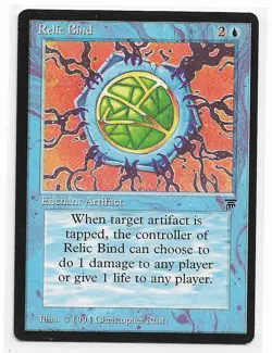 Magic the Gathering ~ MTG ~ 1x Relic Bind ~ LEGENDS ~ M/NM - Image 1