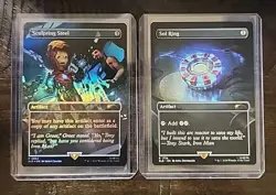 MTG - Sculpting Steel Foil & Sol Ring Non Foil - Secret Lair - Unplayed - Image 1