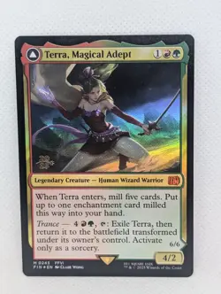 Terra Magical Adept Prerelease FOIL MTG Magic Gathering FF Final Fantasy 6 VI - Image 1