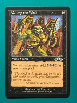 MTG🕯 Culling the Weak #2 - Exodus - Never Played Beauty - Image 1