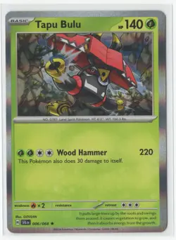 Pokemon Shrouded Fable - 006/064 Tapu Bulu Holo - Image 1