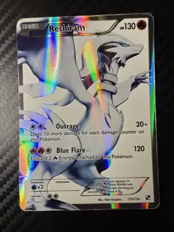Pokemon - Reshiram 113/114 Full Art - Black & White MP - Image 1