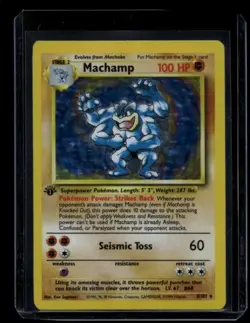 Pokemon TCG Machamp 8/102 Deck Exclusives Holo Rare LP - Image 1