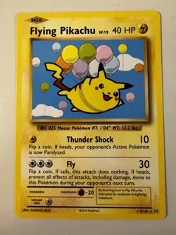 Pokemon SURFING PIKACHU 111/108 - XY Evolutions - Secret Rare - Lightly Played - Image 1