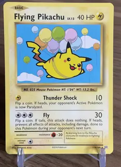 Pokemon Flying Pikachu 110/108 Evolutions Regular NM - Image 1