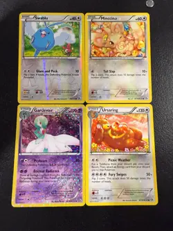Minccino Gardevoir Swablu Legendary Treasures Radiant Collection LP Pokemon Lot - Image 1