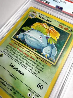 Pokemon TCG Venusaur Base Set Holo Unlimited PSA 6 - Image 3