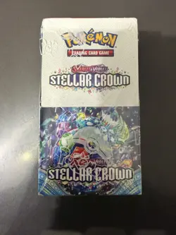Pokemon TCG Stellar Crown Half Booster Box (18 Packs) New & Sealed - Image 1