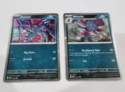 2 Sneasel & Weavile MEP Mega Evolution Blister Promo Cosmos Holo Pokemon 020 021 - Image 2
