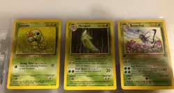 Pokemon TCG Butterfree Jungle 33/64 1st Edition Uncommon Plus 2 More Cards LP - Image 1