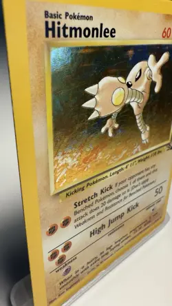 Hitmonlee 7/62 Holo Rare Fossil Set WotC 1999 Vintage Pokemon Card LP - Image 4