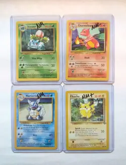 💎NM Base Set Pokemon Card Lot Starters 24/30/42/102 +60/64 Jungle Pikachu 1999 - Image 1