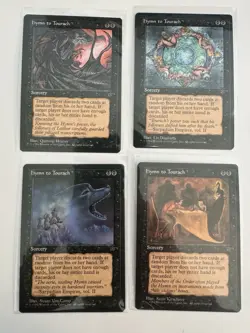 Hymn to Tourach - Magic The Gathering: Fallen Empires - Black 4 Card Lot - Image 1