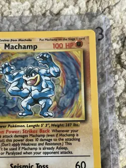 Machamp 8/102 1st Edition NM Holo Rare Base Set Pokemon Card 1999 WOTC - Image 5