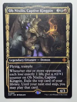 Ob Nixilis, Captive Kingpin (Showcase) MAT 91 NM mtg Magic Card flying trample - Image 1