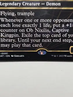 Ob Nixilis, Captive Kingpin (Showcase) MAT 91 NM mtg Magic Card flying trample - Image 3