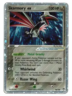 Pokemon Card: Skarmory EX 98/100 EX Power Keepers Set Ultra Rare! PL - Image 1