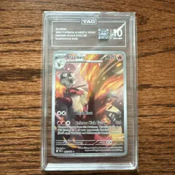 TAG 10 POKEMON Blaziken 192/182 Destined Rivals Illustration Rare Card MINT - Image 1