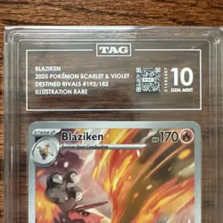 TAG 10 POKEMON Blaziken 192/182 Destined Rivals Illustration Rare Card MINT - Image 2
