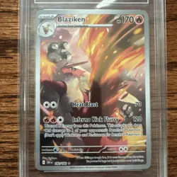 TAG 10 POKEMON Blaziken 192/182 Destined Rivals Illustration Rare Card MINT - Image 3
