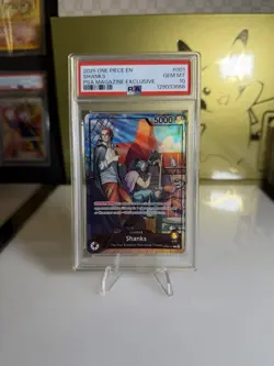 Shanks (2025 PSA Magazine Promo) OP09-001 One Piece Promotion Cards Foil - Image 1