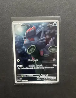 Pokemon TCG Zorua Card 075/064 SV Shrouded Fable Illustration Rare NM Condition - Image 1