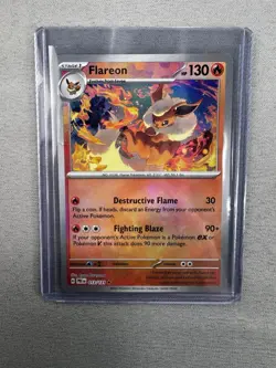 Pokemon TCG Flareon Master Ball Reverse Holo Card 013/131 Prismatic Evolutions - Image 1