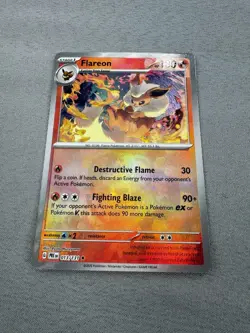 Pokemon TCG Flareon Master Ball Reverse Holo Card 013/131 Prismatic Evolutions - Image 4
