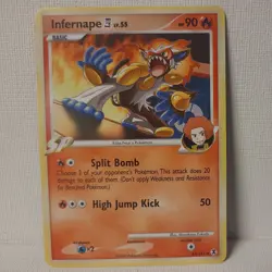 Pokemon Card Infernape LV.55 Rising Rivals 43/111- Non-Holo Uncommon-NM/LP - Image 1