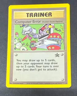 POKEMON CARD COMPUTER ERROR TEAM ROCKETS MACHINE BLACK STAR PROMO 16 NEAR MINT - Image 1