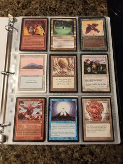 Vintage Magic The Gathering Binder Collection Card Lot MTG 1993-2003 Rares - Image 1