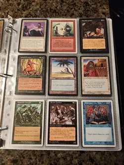Vintage Magic The Gathering Binder Collection Card Lot MTG 1993-2003 Rares - Image 3