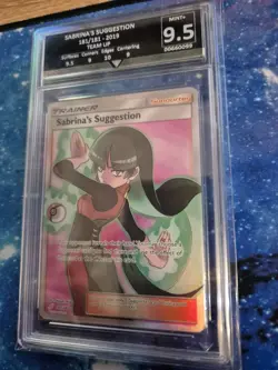 Sabrina's Suggestion 181/181 Team Up Full Art Get Graded 9.5 Mint+ Pokemon Card - Image 2