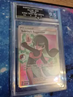 Sabrina's Suggestion 181/181 Team Up Full Art Get Graded 9.5 Mint+ Pokemon Card - Image 3
