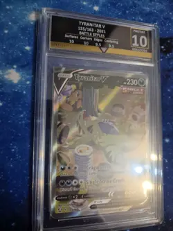 Tyranitar V 155/163 Battle Styles Get Graded 10 Pristine Pokemon Tcg Card Rare - Image 2