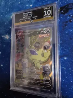 Tyranitar V 155/163 Battle Styles Get Graded 10 Pristine Pokemon Tcg Card Rare - Image 3