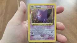 Pokemon Fossil Gengar Holo Rare Card 5/62 Mod Play - Light Play Free Shipping - Image 1